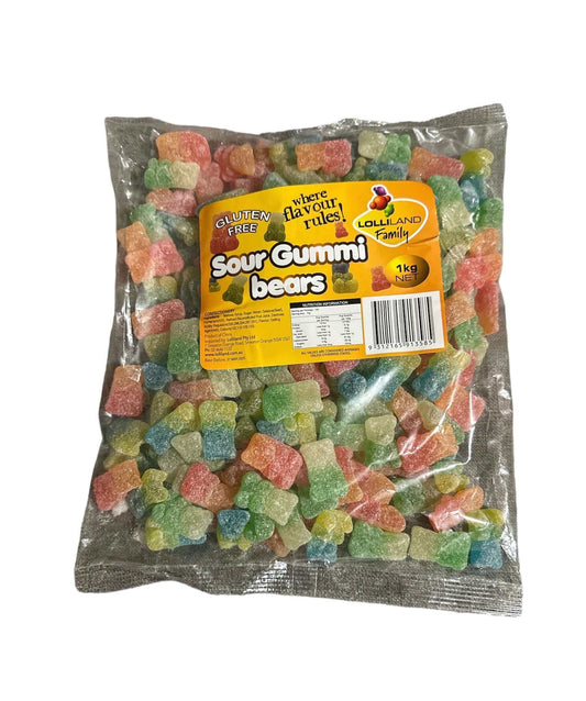 Lolliland Sour Gummy Bears 1kg
