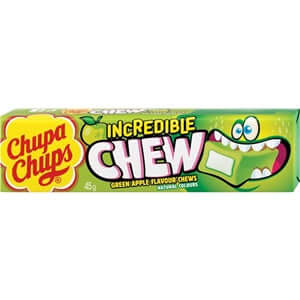 Green Apple Chupa Chups Incredible Chew