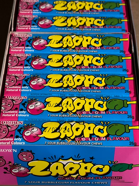 Sour BubbleGum Zappo chews