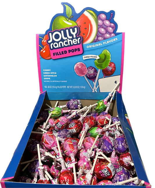 Jolly Rancher Filled Lollypop