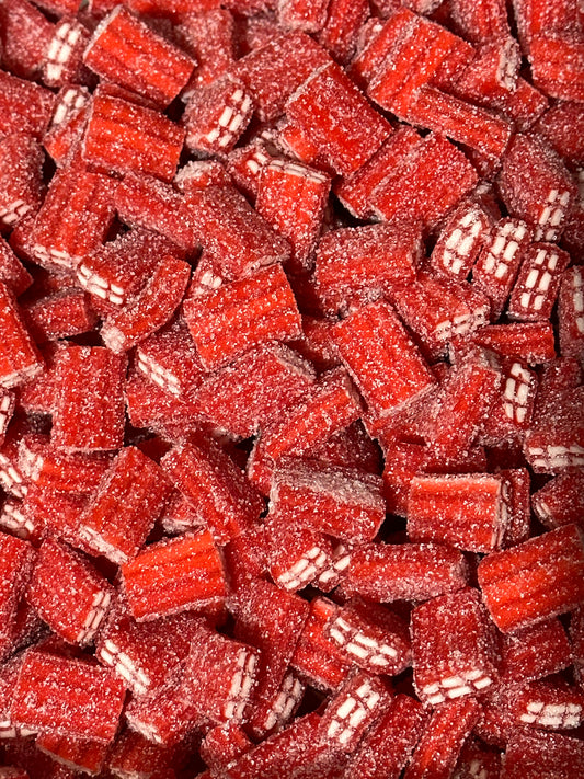 Fizzy Strawberry Bricks